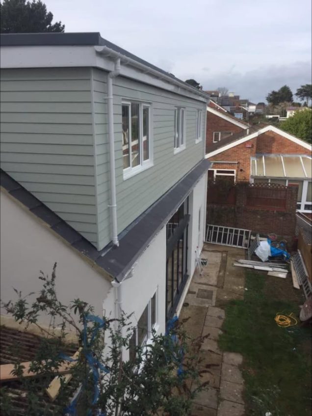 Clad dormer extension